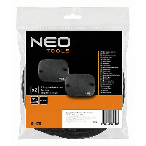 Шторка сонцезахистна Neo Tools 50х38см 2шт