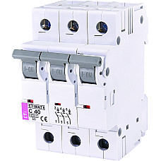 Автоматичний вимикач ETI, ETIMAT 6 3p C 40А (6 kA)