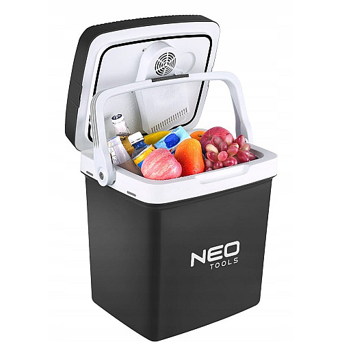 Холодильник мобильный Neo Tools, 2в1, 26л, 230/12В, подогрев 55Вт, охлаждение 60Вт, электронная панель, USB-порт, 3.8кг