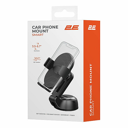 Автомобільний тримач смартфона 2Е Smart 3.5-6.7