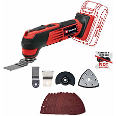 Многофункциональный инструмент Einhell TE-MG 18/1 Li - Solo PXC 18В аккумуляторный реноватор набор насадок 0.83кг без АКБ и ЗП