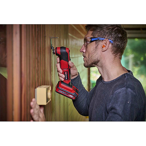 Многофункциональный инструмент Einhell TE-MG 18/1 Li - Solo PXC 18В аккумуляторный реноватор набор насадок 0.83кг без АКБ и ЗП