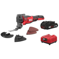 Многофункциональный инструмент аккумуляторный реноватор SKIL 3650 CB XP 20В 1х2.5А·час 11000-17000об/мин угол колебаний 1.8° 1.1кг