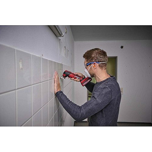 Многофункциональный инструмент Einhell TE-MG 18/1 Li - Solo PXC 18В аккумуляторный реноватор набор насадок 0.83кг без АКБ и ЗП