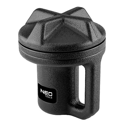 Обогреватель газовый туристический Neo Tools, 92г/час, картриджный, регулятор, пьезоподжиг, черный