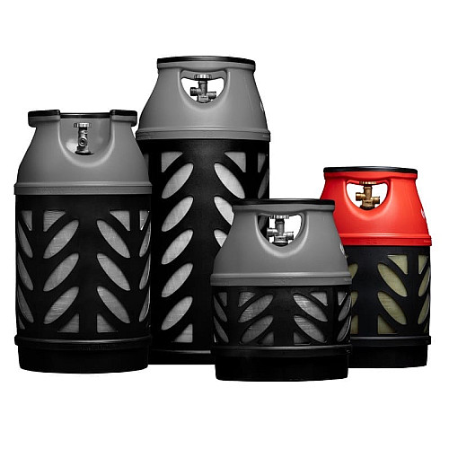 Баллон газовый композитный Gutgas Ragasco CRS-18.2, 18.2л, пропан/бутан 7.5кг/8.5кг, 30бар, вентиль Shell (украинский стандарт), 4.4кг