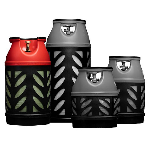 Баллон газовый композитный Gutgas Ragasco CRS-24.5, 24.5л, пропан/бутан 10кг/12кг, 30бар, вентиль Shell (украинский стандарт), 5.3кг