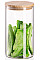 Банка для хранения ARDESTO Midori, 760мл, стекло, бамбук, круглая, прозрачный