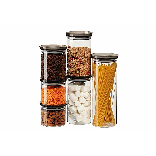 Банка для зберігання ARDESTO Fresh, 1150мл, скло, пластик, прозорий