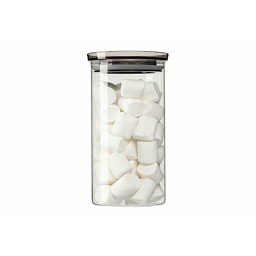 Банка для зберігання ARDESTO Fresh, 1150мл, скло, пластик, прозорий