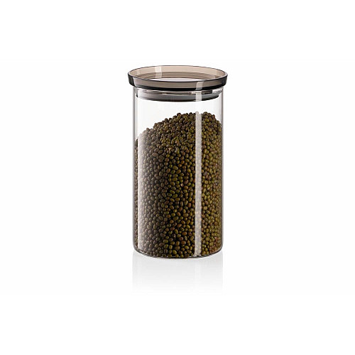Банка для зберігання ARDESTO Fresh, 1150мл, скло, пластик, прозорий