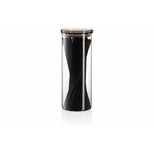 Банка для зберігання ARDESTO Fresh, 1600мл, скло, пластик, прозорий