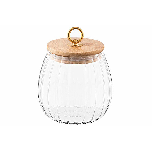Банка для зберігання ARDESTO Fresh Vintage, 750мл, скло, бамбук, прозорий