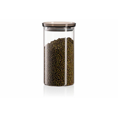 Банка для зберігання ARDESTO Fresh, 1150мл, скло, пластик, прозорий
