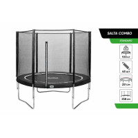 Батут Salta Combo круглый, 251см, черный