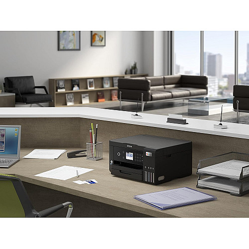 БФП ink color A4 Epson EcoTank L6260 33_20 ppm Duplex USB Ethernet Wi-Fi 4 inks Black Pigment