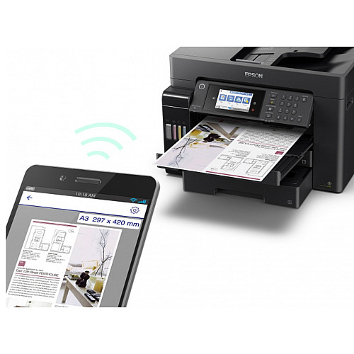 БФП ink color A3 Epson EcoTank L15160 32_32 ppm Fax DADF Duplex USB Ethernet Wi-Fi 4 inks Pigment
