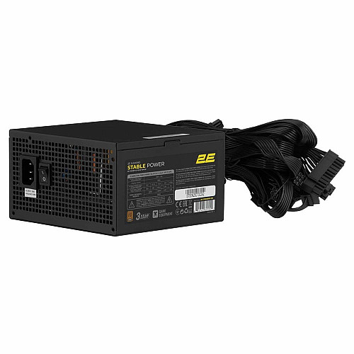 Блок питания 2E GAMING Stable Power Pro ATX3.1 GEN5.0 (800W), >85%, 80+ Bronze, 120мм, 1xMB 24pin(20+4), 2xCPU 8pin(4+4), 3xMolex, 6xSATA, 4xPCIe 16pin