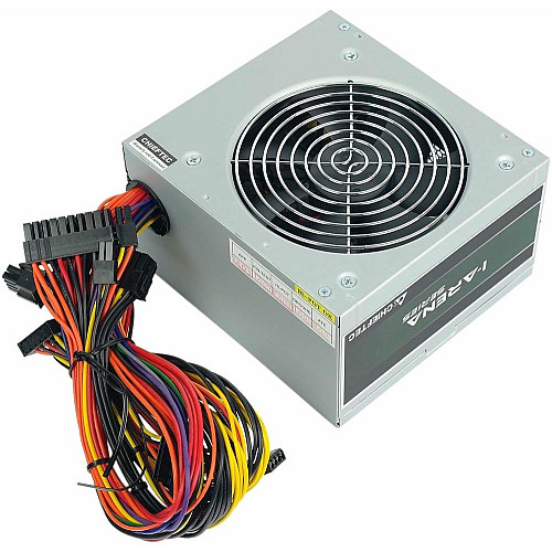 Блок питания CHIEFTEC iArena (500W), >85%, 120мм, 1xMB 24pin(20+4), 1xCPU 8pin(4+4), 2xMolex, 3xSATA, 1xPCIe 8pin(6+2), Bulk