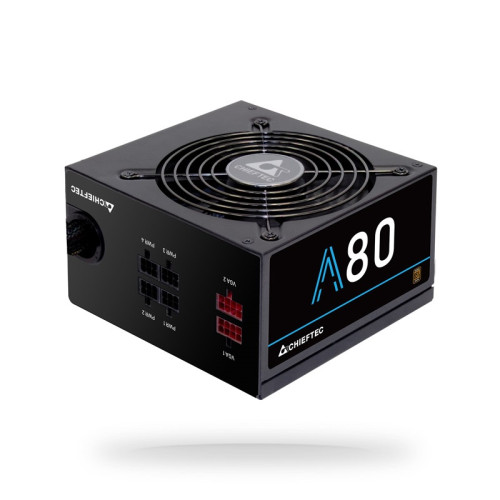 Блок живлення CHIEFTEC A-80  (650W), >85%, 120мм, 1xMB 24pin(20+4), 1xCPU 8pin(4+4), 4xMolex, 6xSATA, 2xPCIe 8pin(6+2), Modular