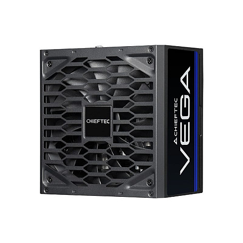 Блок питания CHIEFTEC Vega (850W), >90%, 80+ Gold, 135мм FDB, 1xMB 24pin(20+4), 2xCPU 8pin(4+4), 3xMolex, 6xSATA, 4xPCIe 8pin(6+2), 1xPCI