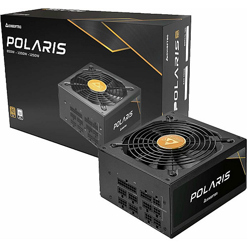 Блок питания CHIEFTEC Polaris 3.0 (1250W), >90%, 80+ Gold, 135мм FDB, 1xMB 24pin(20+4), 2xCPU 8pin(4+4), 4xMolex, 12xSATA, 4xPCIe 8pin(6+2)