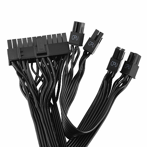 Блок питания 2E GAMING Solid Power (650W), >85%, 80+ Bronze, 120мм, 1xMB 24pin(20+4), 2xCPU 8pin(4+4), 3xMolex, 6xSATA, 4xPCIe 8pin(6+2), Semi Mod