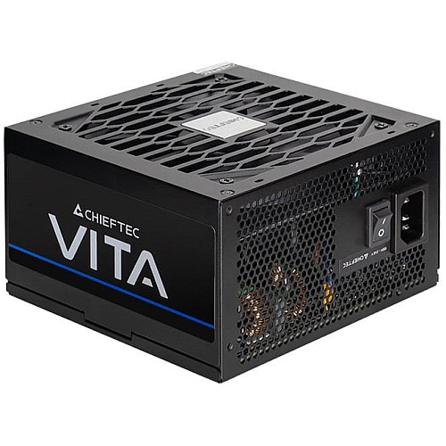 Блок питания CHIEFTEC Vita (750W), >85%, 80+ Bronze, 120мм, 1xMB 24pin(20+4), 2xCPU 8pin(4+4), 2xMolex, 6xSATA, 4xPCIe 8pin(6+2)