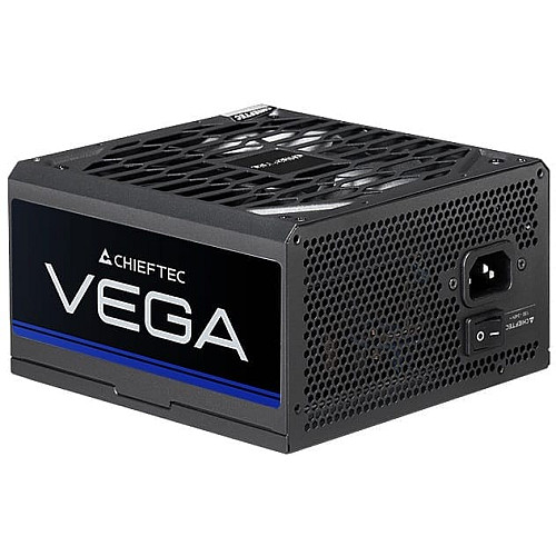 Блок питания CHIEFTEC Vega (750W), >90%, 80+ Gold, 135мм FDB, 1xMB 24pin(20+4), 2xCPU 8pin(4+4), 3xMolex, 6xSATA, 4xPCIe 8pin(6+2), 1xPCI