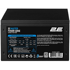 Блок живлення 2E Master Power  (650W), >80%, 80+ White, 120мм, 1xMB 24pin(20+4), 1xCPU 8pin(4+4), 3xMolex, 5xSATA, 2xPCIe 8pin(6+2)