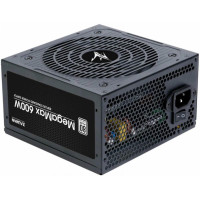 Блок живлення Zalman Megamax  (600W), 83%, 80+ White, 120мм, 1xMB 24pin(20+4), 2xCPU (8pin+4pin) 4xMolex, 6xSATA, 2xPCIe 8pin(6+2)
