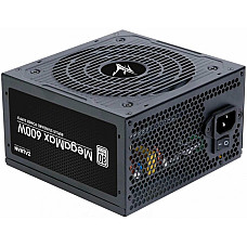 Блок живлення Zalman Megamax  (600W), 83%, 80+ White, 120мм, 1xMB 24pin(20+4), 2xCPU (8pin+4pin) 4xMolex, 6xSATA, 2xPCIe 8pin(6+2)