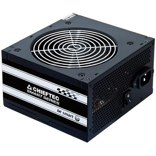 Блок питания CHIEFTEC Smart (400W), >85%, 120мм, 1xMB 24pin(20+4), 1xCPU 8pin(4+4), 2xMolex, 3xSATA, 1xPCIe 8pin(6+2)