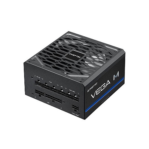 Блок питания CHIEFTEC Vega M (750W), >90%, 80+ Gold, 135мм FDB, 1xMB 24pin(20+4), 2xCPU 8pin(4+4), 3xMolex, 6xSATA, 4xPCIe 8pin(6+2), 1xPCI