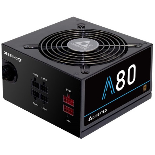 Блок живлення CHIEFTEC A-80  (650W), >85%, 120мм, 1xMB 24pin(20+4), 1xCPU 8pin(4+4), 4xMolex, 6xSATA, 2xPCIe 8pin(6+2), Modular