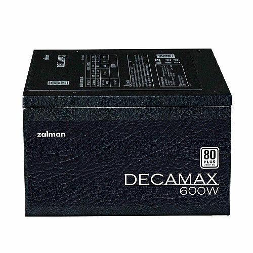 Блок питания Zalman Decamax (600W) 85%, 80 Plus, 120мм, 1xMB 24pin(20+4), 1xCPU 8pin(4+4), 3xMolex, 6xSATA, 2xPCIe 8pin(6+2)