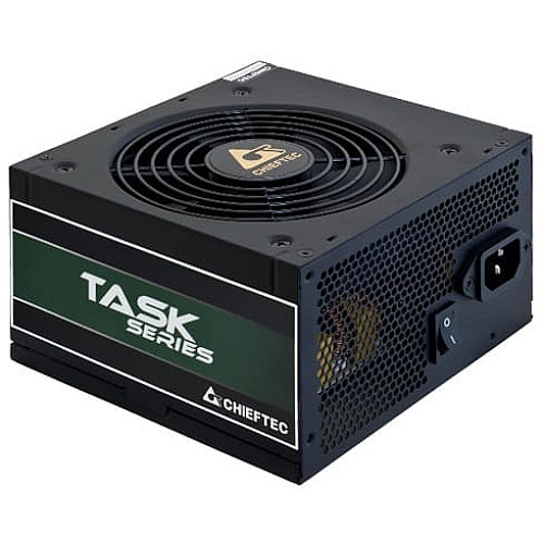 Блок питания CHIEFTEC Task (600W), >85%, 80+ Bronze, 120мм, 1xMB 24pin(20+4), 1xCPU 8pin(4+4), 3xMolex, 5xSATA, 2xPCIe 8pin(6+2)