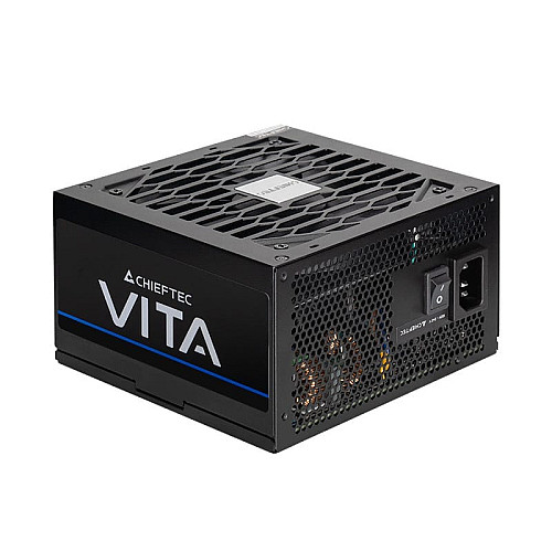 Блок питания CHIEFTEC Vita (850W), >85%, 80+ Bronze, 120мм, 1xMB 24pin(20+4), 2xCPU 8pin(4+4), 2xMolex, 6xSATA, 4xPCIe 8pin(6+2)