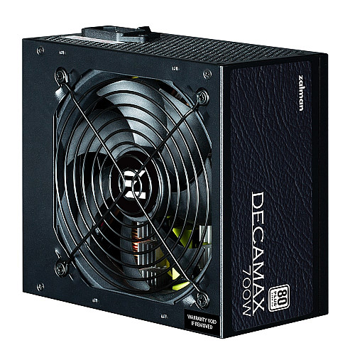Блок живлення Zalman Decamax  (700W) 85%, 80 Plus, 120мм, 1xMB 24pin(20+4), 1xCPU 8(4+4)+4pin, 3xMolex, 6xSATA, 4xPCIe 8pin(6+2)