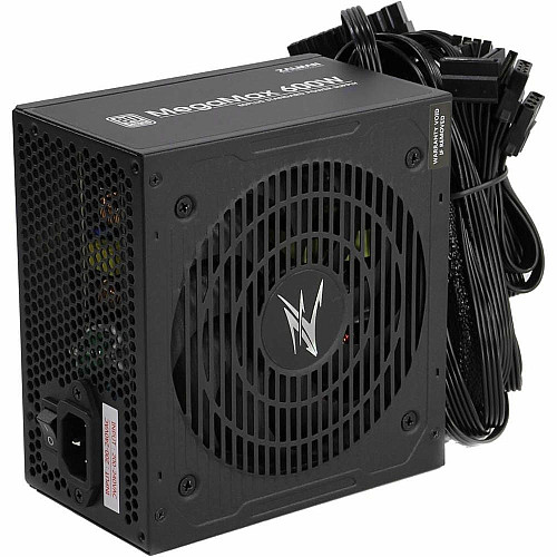 Блок питания Zalman Megamax (600W), 83%, 80+ White, 120мм, 1xMB 24pin(20+4), 2xCPU (8pin+4pin) 4xMolex, 6xSATA, 2xPCIe 8pin(6+2)