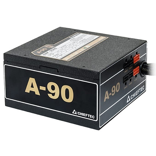 Блок питания CHIEFTEC A-90 (650W), >90%, 140мм, 1xMB 24pin(20+4), 1xCPU 8pin(4+4), 3xMolex, 6xSATA, 2xPCIe 8pin(6+2), Modular