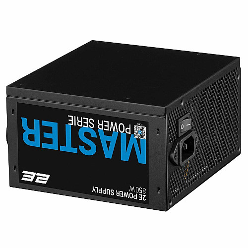 Блок питания 2E Master Power (850W), >80%, 80+ White, 120мм, 1xMB 24pin(20+4), 1xCPU 8pin(4+4), 3xMolex, 5xSATA, 4xPCIe 8pin(6+2)
