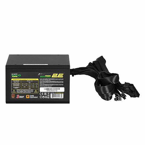 Блок питания 2E GAMING Solid Power (650W), >85%, 80+ Bronze, 120мм, 1xMB 24pin(20+4), 2xCPU 8pin(4+4), 3xMolex, 6xSATA, 4xPCIe 8pin(6+2), Semi Mod