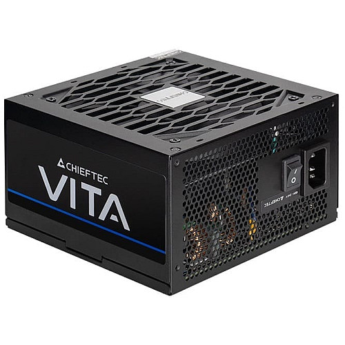 Блок питания CHIEFTEC Vita (850W), >85%, 80+ Bronze, 120мм, 1xMB 24pin(20+4), 2xCPU 8pin(4+4), 2xMolex, 6xSATA, 4xPCIe 8pin(6+2)