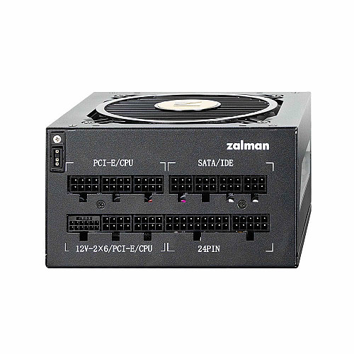 Блок питанияZalman Teramax 2 View (850W) 99%, 80+ Gold, 120мм, 1xMB 24pin(18+10), 2xCPU(4+4 pin), 3xMolex, 12xSATA, 4xPCIe 8pin(6+2), 1xP cable, Fully Modular