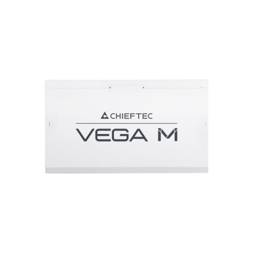 Блок живлення CHIEFTEC Vega M  (750W), >90%, 80+ Gold, 135мм FDB, 1xMB 24pin(20+4), 2xCPU 8pin(4+4), 3xMolex, 6xSATA, 4xPCIe 8pin(6+2), 1xPCIe GEN5 16pin, Fully Modular, White