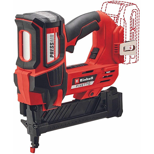 Степлер аккумуляторный Einhell Professional FIXETTO 18/38 Solo PXC 18В под скобы 10-38мм 60п/мин 2.8кг без АКБ и ЗП