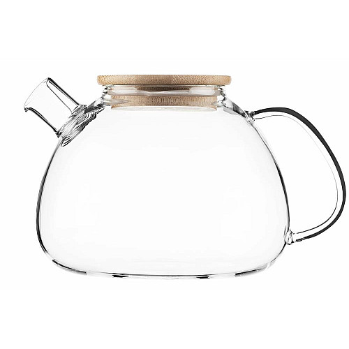 Заварник ARDESTO Midori Bubble, 1500мл, боросиликатное стекло, бамбук, прозрачный
