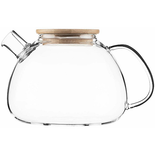 Заварник ARDESTO Midori Bubble, 1500мл, боросиликатное стекло, бамбук, прозрачный