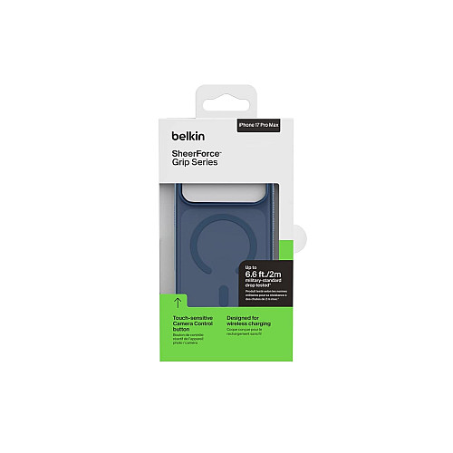 Чохол Belkin для iPhone 17 Pro Max, Magnetic Protective Grip, Navy